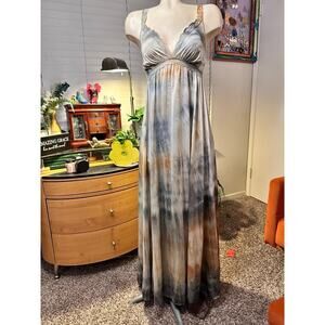 Gorgeous vintage hand dyed long nightgown